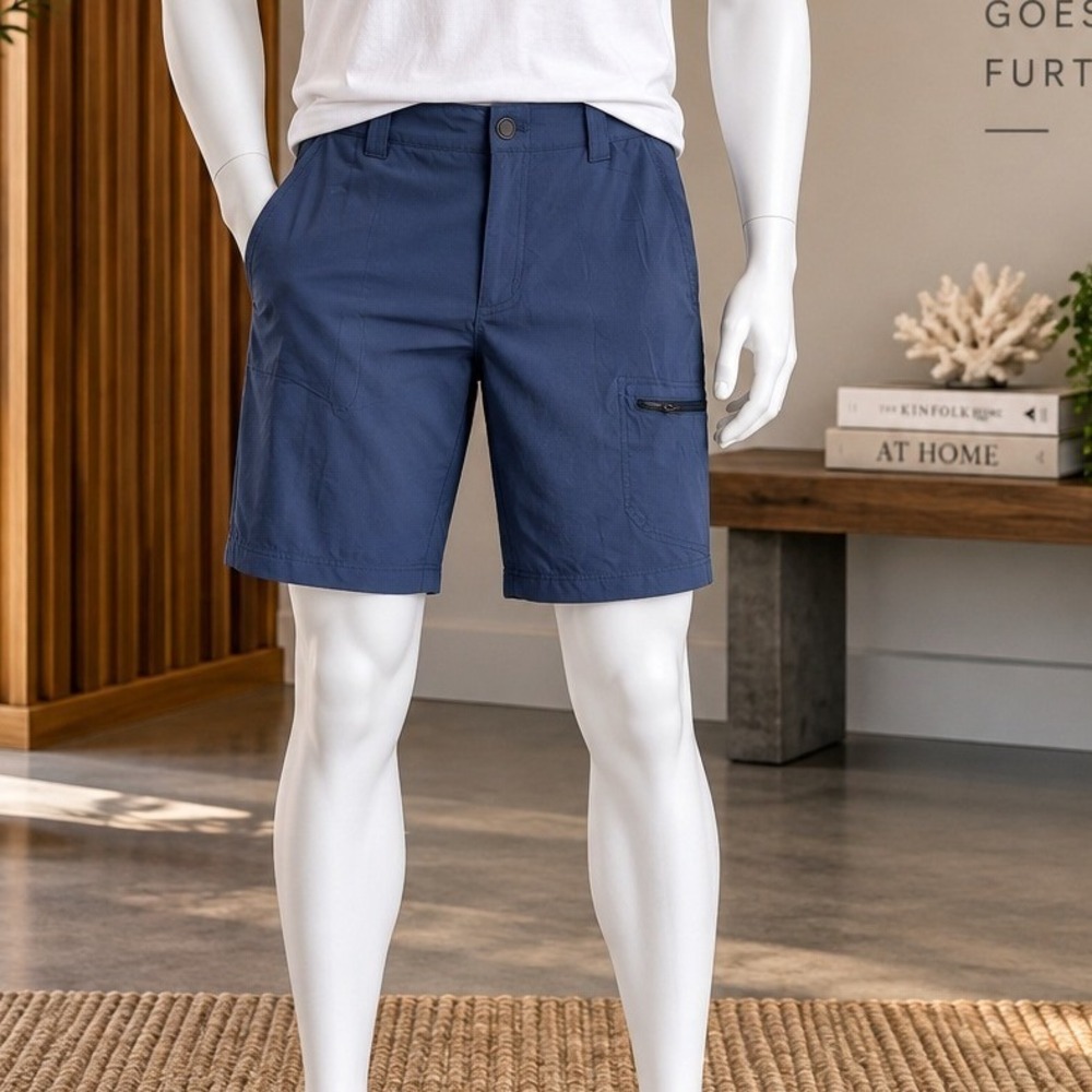 Zeroxposur Mens Shorts Blue Heritage Stretch Cargo Hiking 32